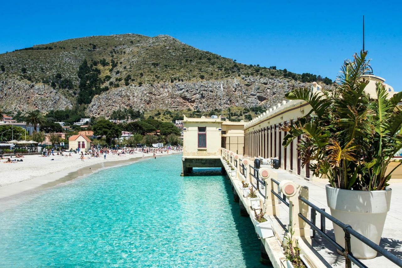 Casa Con Terrazza Sul Mare All'Addaura Palermo Exterior foto